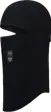 Svart balaklava med bevegelig ansiktsdel fra Buff, modellen Thermonet Hinged, produktbilde