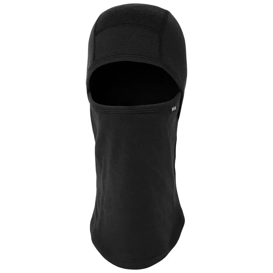 Svart tettsittende balaklava fra Helly Hansen, modellen Lifa Merino, produktbilde