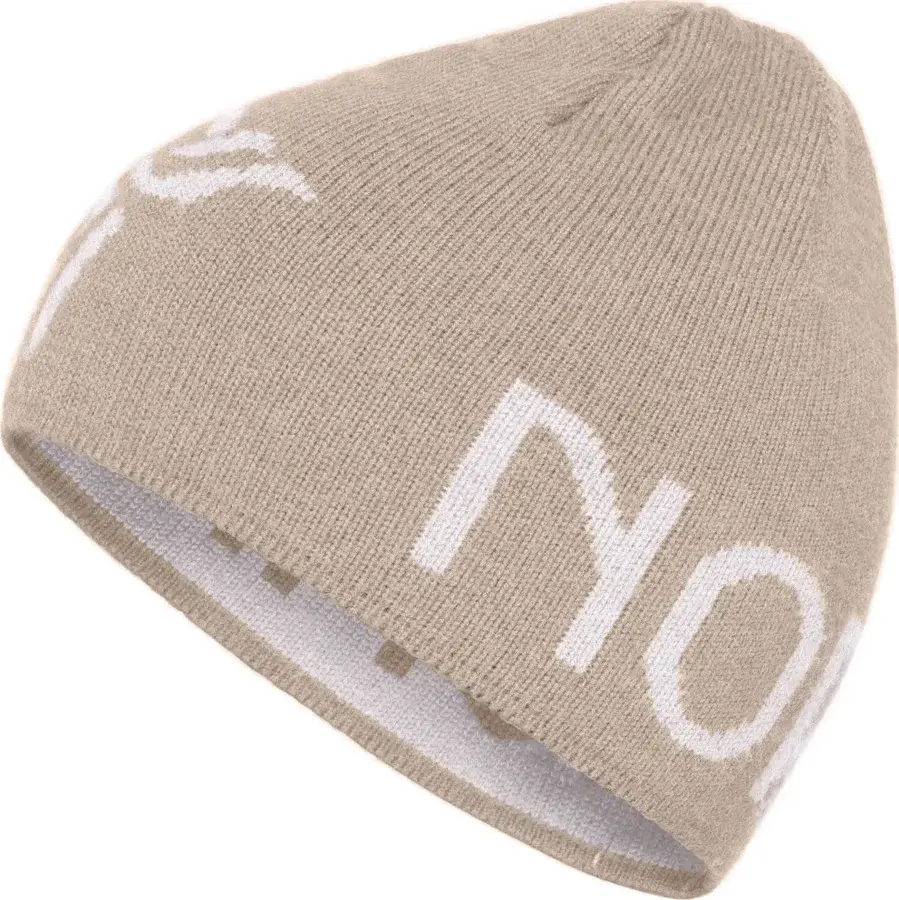 Lys beige merinoullue fra Norrøna i fargen Pure Cashmere, produktbilde forfra